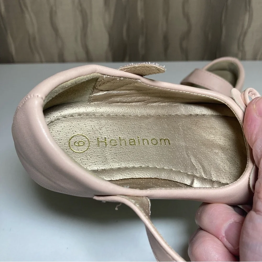 🌺 Hehainom Emma Pastel Pink Little Girl's 6 Ballet Flats Mary Jane